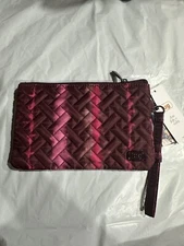 Lug Peekaboo Convertible Wristlet Phone Pouch RFID Red/Maroon