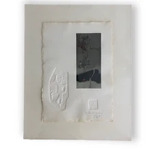 Lebadang (aka Hoi) Autumn Tree Branch 136/250 Signed Eteching w/ Relief 1982