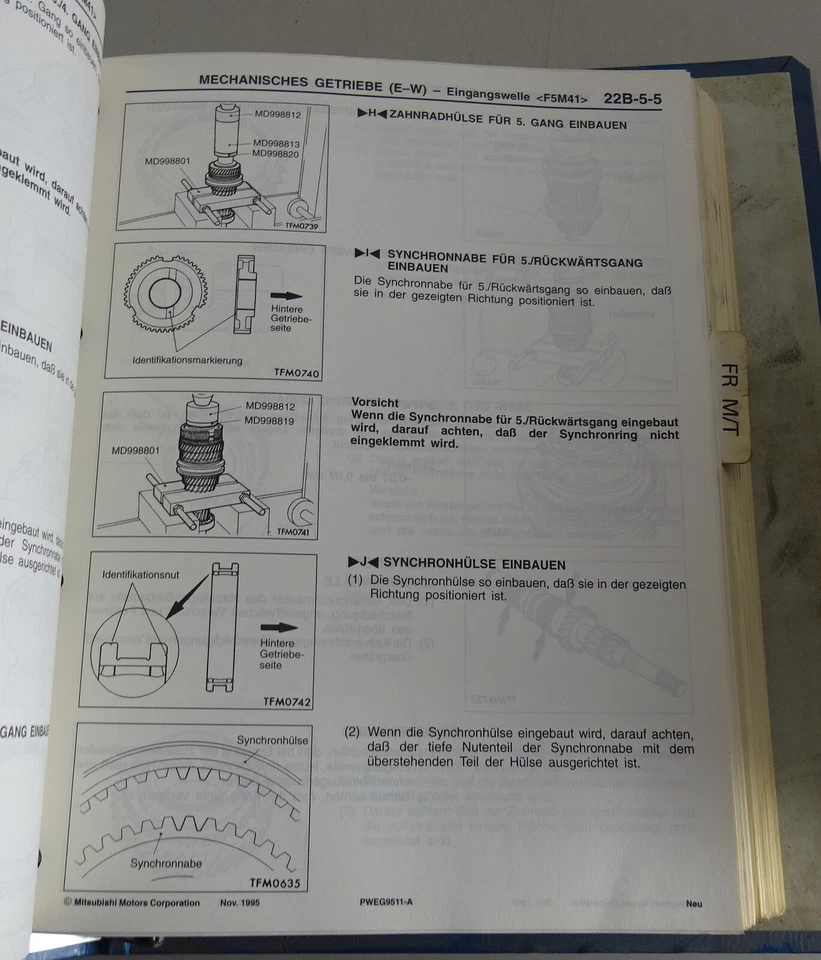 Manual de Taller Mitsubishi Caja Cambios L200/300 , Pajero, COLT Desde Año 1991 - Imagen 3 de 4