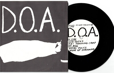 D.O.A. - Disco Sucks 7'' 1993 PRESSING Subhumans Modernettes Pointed Sticks Punk
