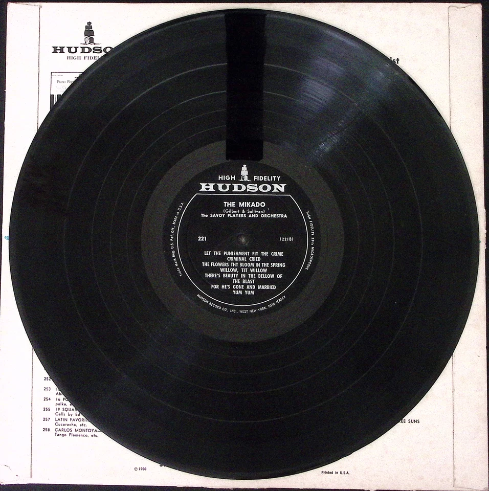 THE SAVOY PLAYERS THE MIKADO HUDSON RECORDS VINYL LP 167-76 - Image 3 of 4