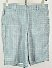 Nike Golf Tour Performance Dri Fit Gray Plaid Shorts Size 30