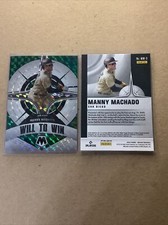 2022 Panini Mosaic Manny Machado Will To Win Green Prizm WW-3 SD Padres B-5