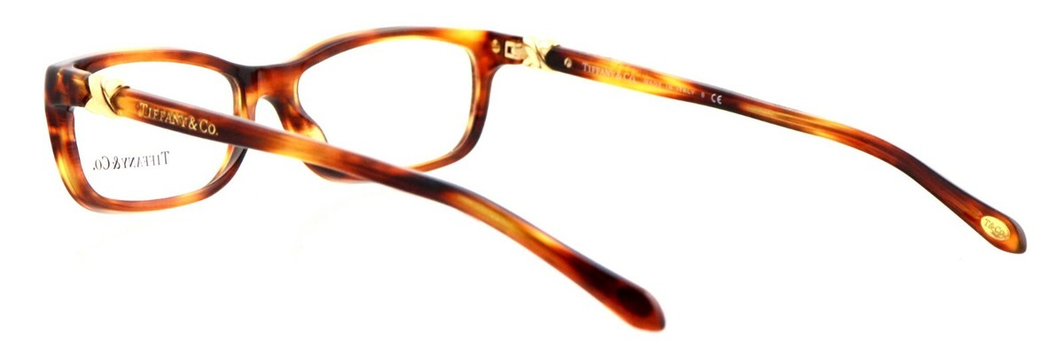 Tiffany & Co. Women’s Havana Honey Brown Full Frame Eyeglass TF2036 8116 New TIFFANY & CO TF2036 8116 52mm Brown Havana Eyeglasses  main image 2