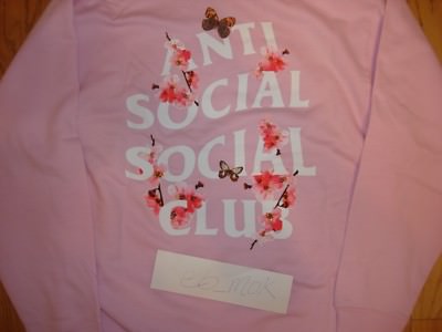 FREE SHIPPING AntiSocial Social Club Asia Exclusive Hoody Pink  