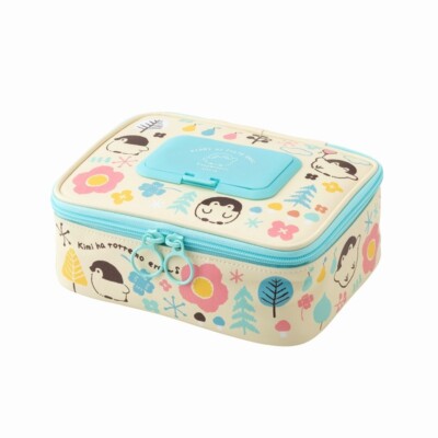 Koupen-chan (baby penguin) Vanity Pouch with a separate section for wet tissues
