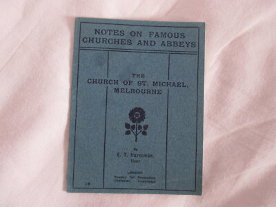 1921 SPCK Notizen zu berühmten Kirchen Nr. 16. Die Kirche St. Michael Melbourne.