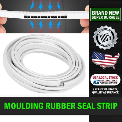 60ft Car Door Edge Protector Trim Guard Molding Seal Strip Scratch Rubber White