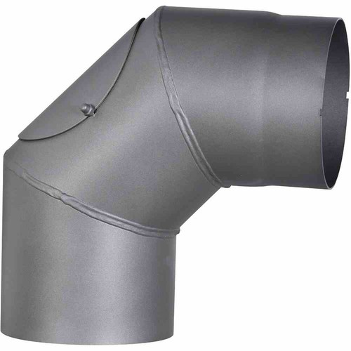 Horno Tubo Gartinex - Codo 90 ° Negro Esmaltado HQ 120