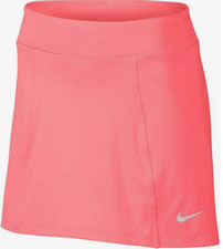 NEW NIKE M Women's Precision Knit Pickleball/Golf Skort-Lava Glow 831458-676