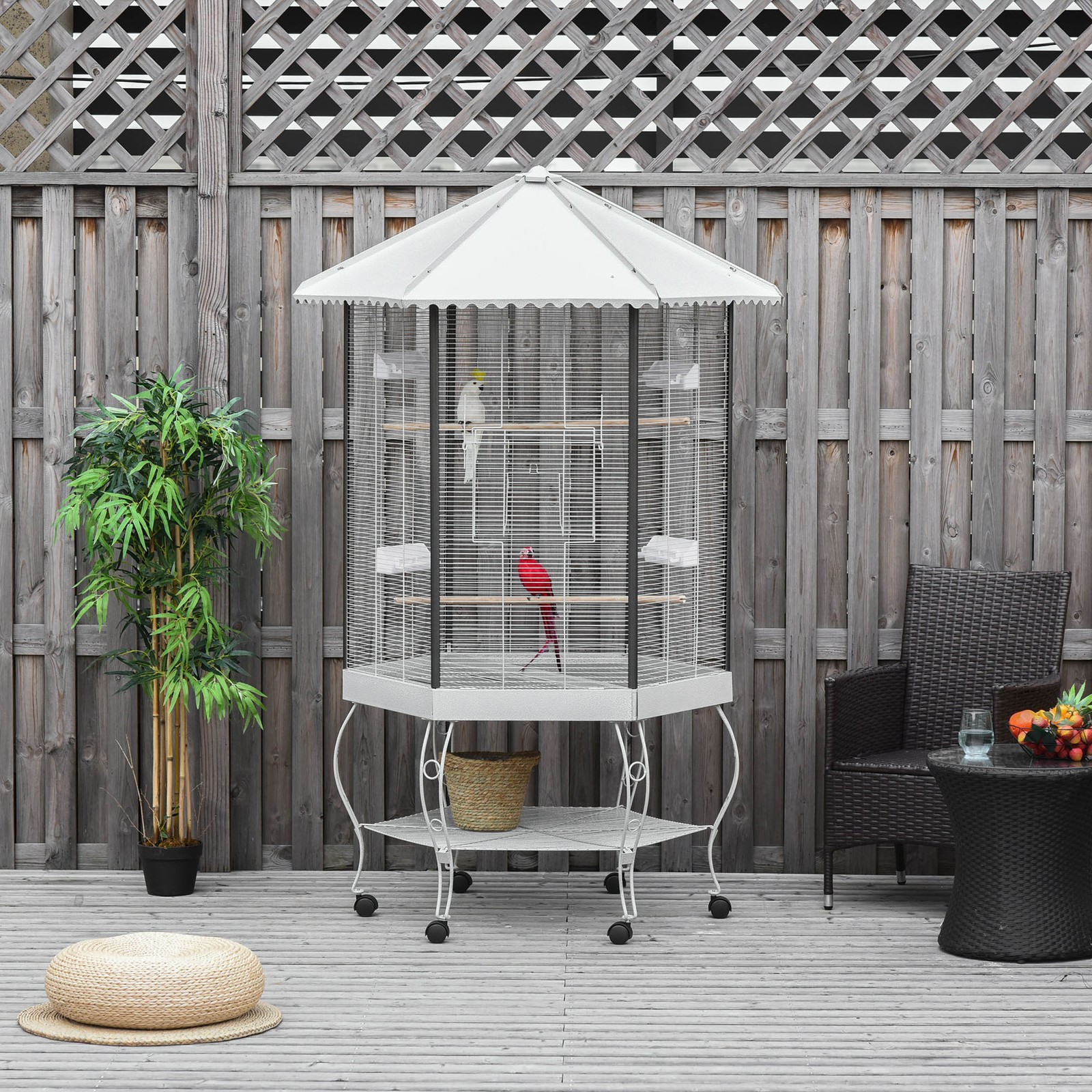 Macaw Aviary Cockatoo Finch Parakeet Pet Supplies Stand Wheels