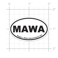 MAWA Maggie L. Walker National Historic Site Sticker for water bottle hard hat
