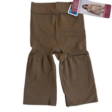 Curveez Second Skin Thigh Slimmer Seamless Shaping Butt Lift Shorts M Medium New