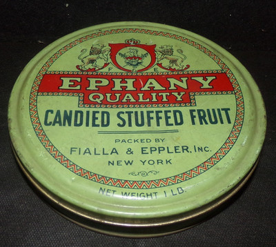 Ephany  Candied Stuffed Fruit Tin, Free Shipping