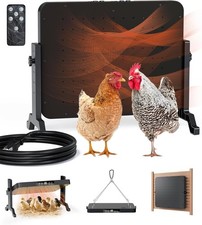 Smart Chicken Coop Heater W/ Thermostat 200W Radiant Heat Panel Adjustable Temp
