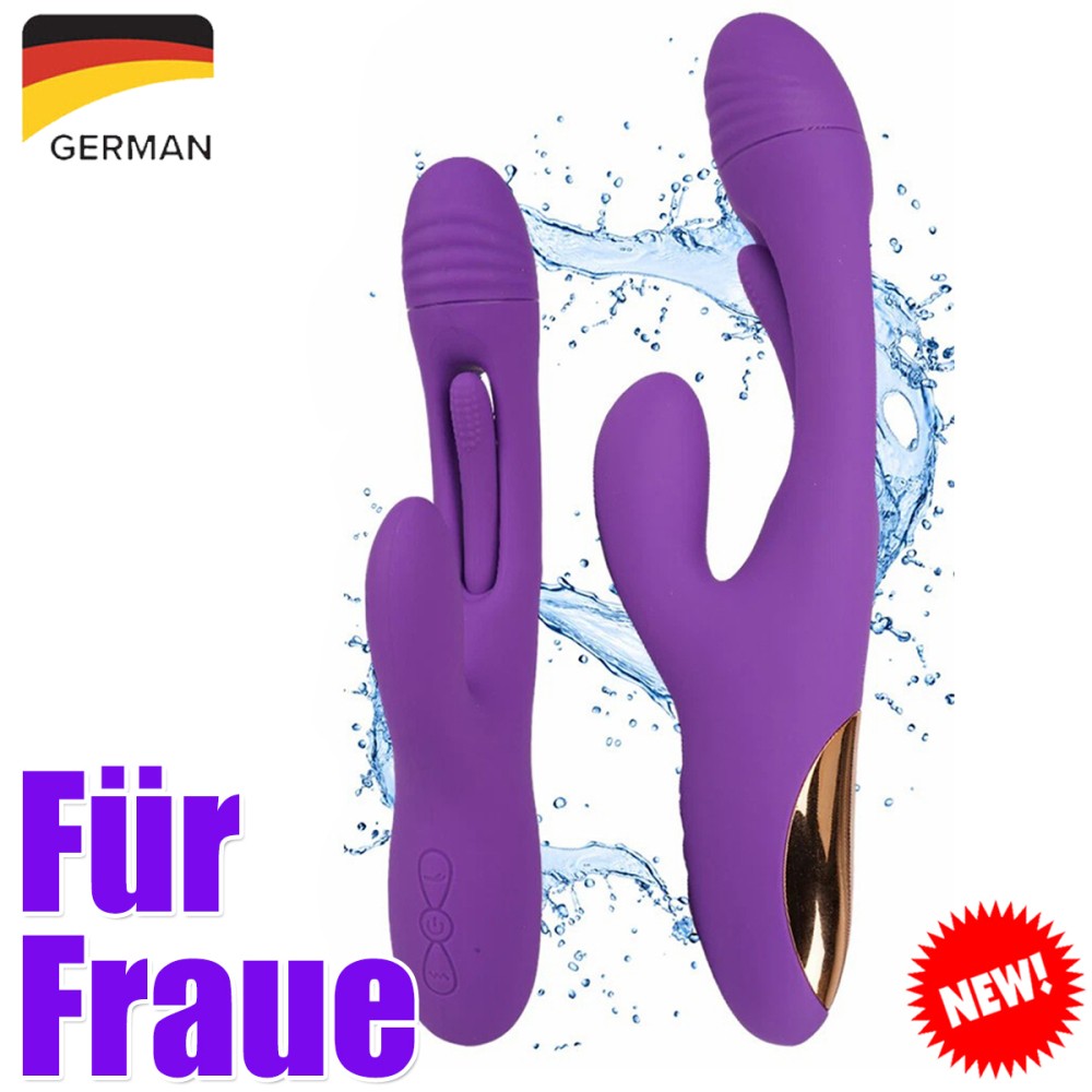 Rabbit Dildo,Vibrator Klitoris Stimulation G Punkt,Paare Sexspielzeug für Frauen