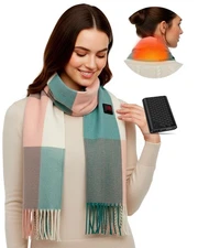 Genovega Heated Scarf Shawl for Women Men 6000mAh Rechargeable Portable Power...