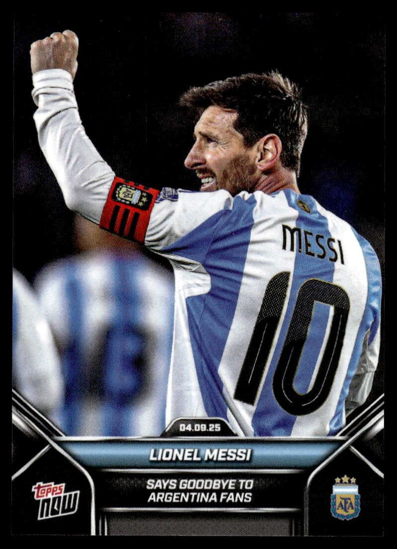 Lionel Messi 2025 Topps Now #2 Argentina