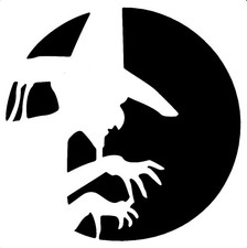 Really Great Stencils, Cast A Spell, 6x6", Background, Halloween, Evil Witch