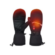 Heated Ski Gloves, Mittens for Men Women, 7.4V Rechargeable Battery