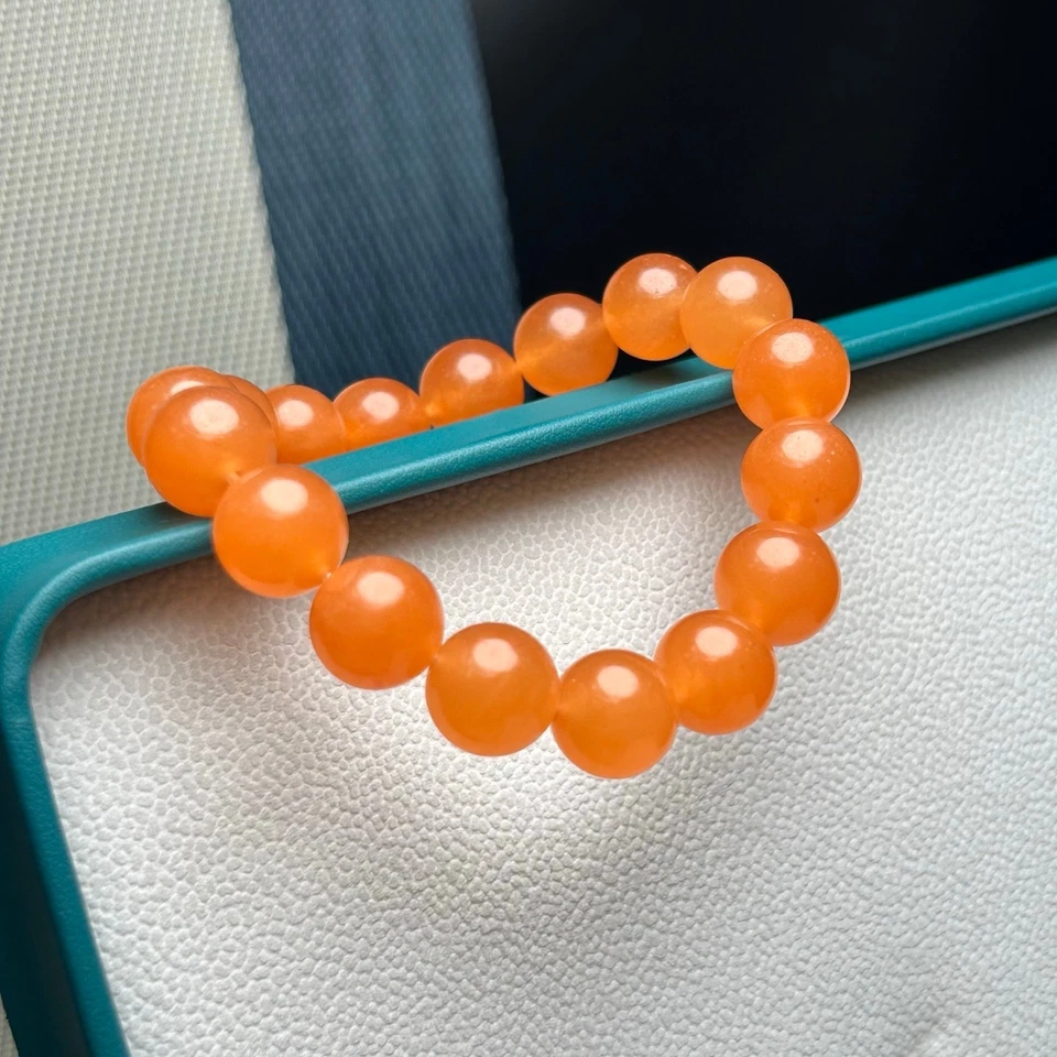 Brazalete Brazalete 12mm Certificado Nature Amarillo Hielo Jade Jadeíta Birmano Cuentas Foto 2 de 4