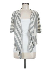 Ann Taylor LOFT Women Gray Kimono M