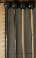 2 Pair Vic Firth mallets Rubber M5 & Hard Plastic M8 Xylophone Glockenspiel Good