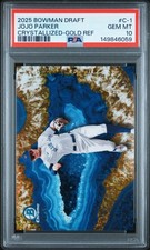 2025 BOWMAN DRAFT CRYSTALLIZED GOLD REFRACTOR #C-1 JOJO PARKER 24/50 PSA 10