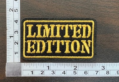 LIMITED EDITION Gold On Black Embroidered Iron On Patch