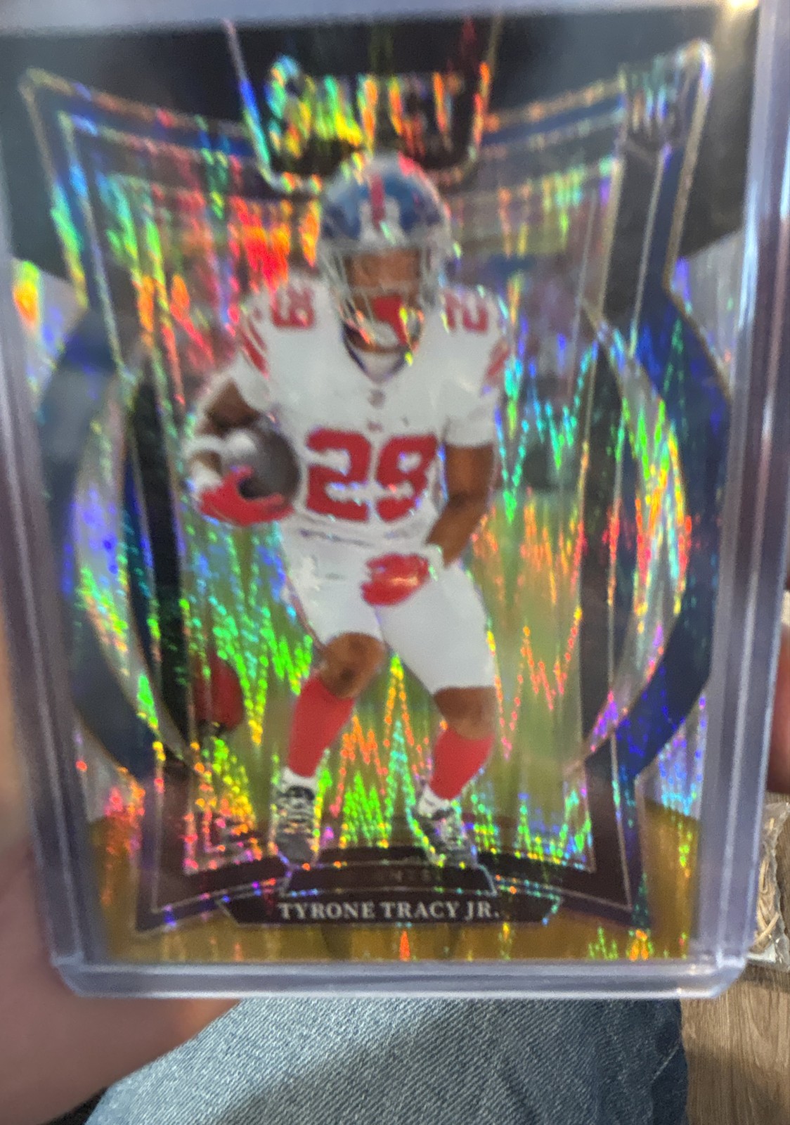 2024 Panini Select - Concourse Tyrone Tracy Jr. #61 Zebra Shock Prizm (RC)