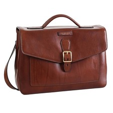 Borsa Tracolla Cartella Porta-Pc The Bridge 46332001 Uomo 100% Pelle Marrone