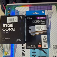 Core Ultra 7 265K, ASUS Z890 AYW Gaming WiFi,  White Crucial 32GB DDR5-6400 Kit