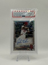 PSA 10 2021 BOWMAN CHROME MEGA BOX JORDAN WALKER MOJO REFRACTOR AUTO #JW