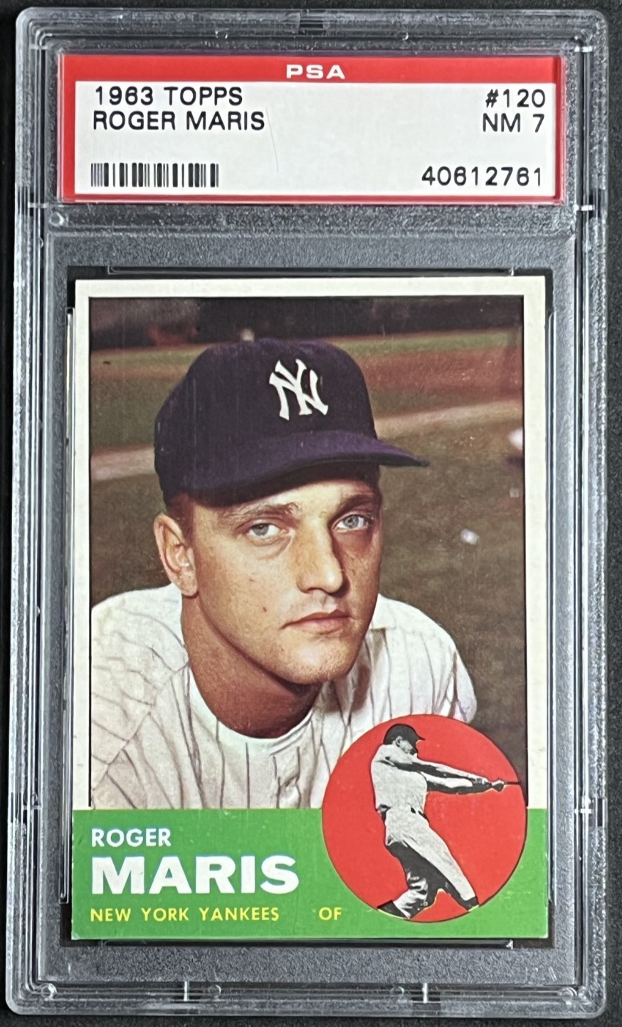 1963 TOPPS ROGER MARIS #120 PSA 7