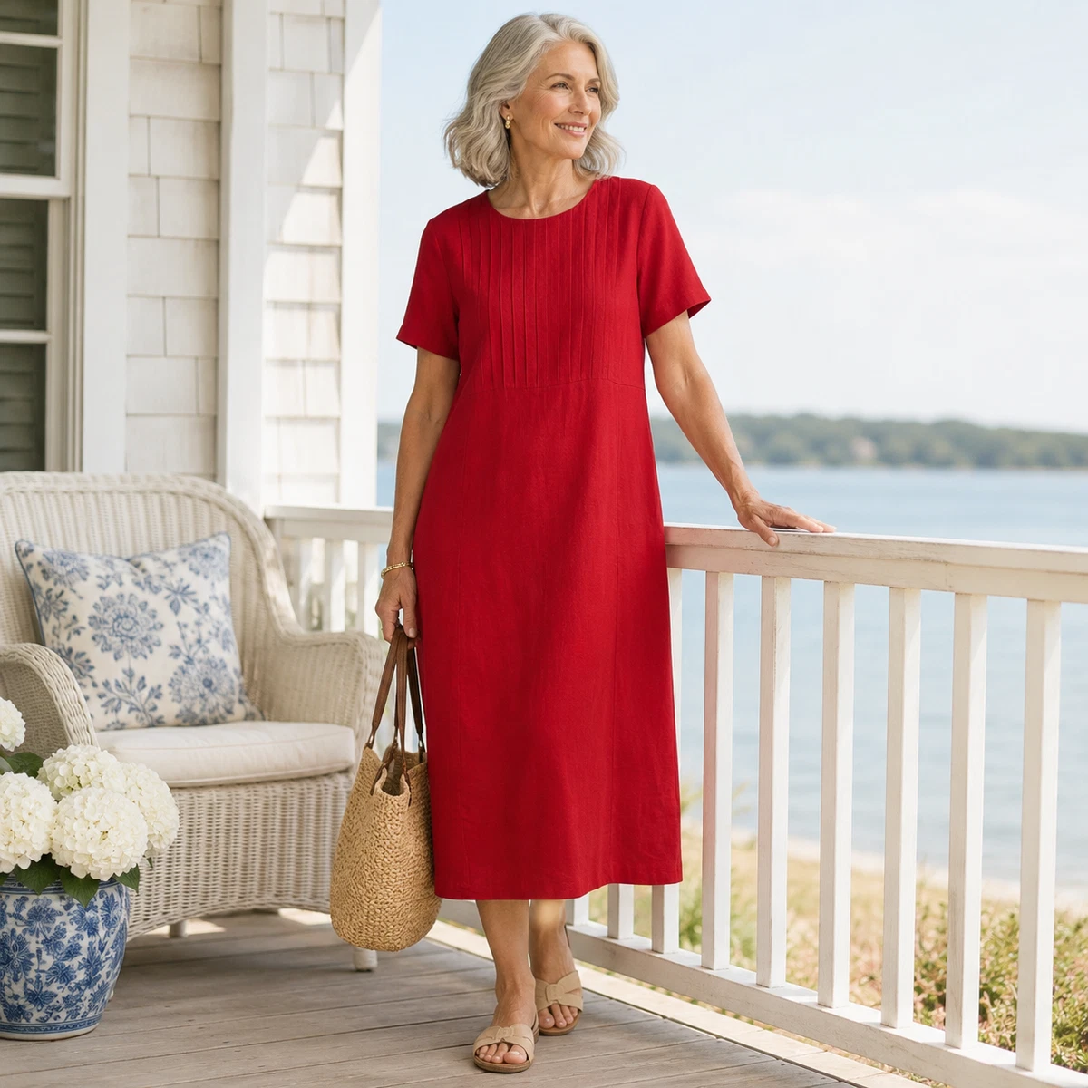 casual shirt dress women Red Button Front Mini Dress - Shirt Dresses