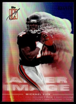 2024 Topps Signature Class After Image Indigo Michael Vick 031/175