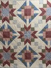Vintage Hand Quilted Stars Patchwork Quilt 86x86 queen  #187 — photo 7