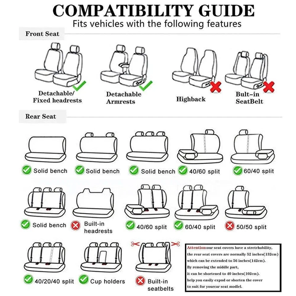 Para Toyota Corolla coche fundas de asiento completo juego de cuero de la PU - Image 2 of 4
