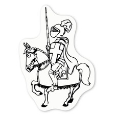 Aufkleber Sticker "Montierter Ritter" (DW000152)