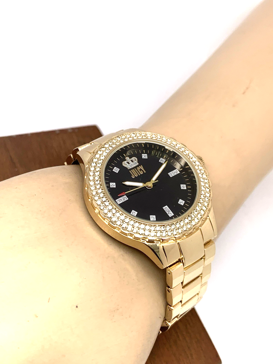 Juicy By Juicy Couture Women\'s Watch JC/5000 Quartz Black Gold Tone Steel 38mm s-l400.png main image 4