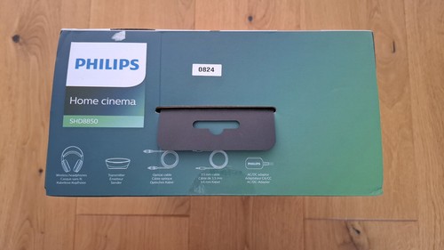 CUFFIE PHILIPS DIGITAL WIRELESS SHD8850 NUOVE SCATOLA APERTA MAI USATE NERE - Foto 5 di 6