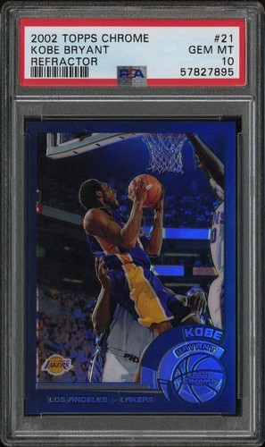 Kobe Bryant [Black Refractor] #21 2002 Topps Chrome card