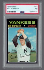 1971 Topps Bill Burbach #683 Baseball Card PSA 7 NM