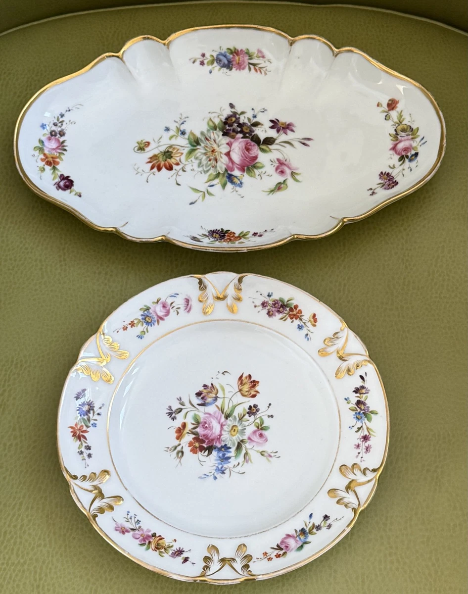 Dresden Plate In Antique Ceramic & Porcelain Plates & Chargers for