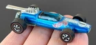 Vintage Hot Wheels Redline 1969 Blue Brabham Repco F1 - BLACK PAINTED BASE!
