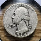 1939-D Washington Quarter - Actual Coin Shown - Free Shipping & Tracking INV#313