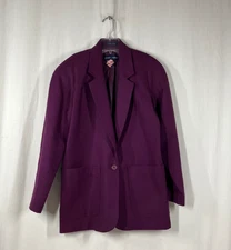 Paula Saker Women's Plum Blazer - Size 4