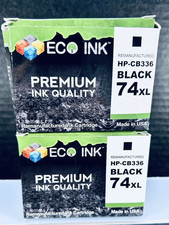 ECO INK HP-CB336 74XL BLK High Capacity Ink Cartridge Sealed Qty 2
