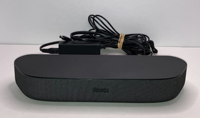Roku Streambar 9102X 4K HDR Streaming Soundbar w/ ac adapter, hdmi, fiber cables
