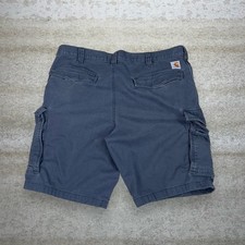 Vintage Y2K Carhartt Cargo Shorts 40x11 Relaxed Fit Dark Grey Canvas White Logo
